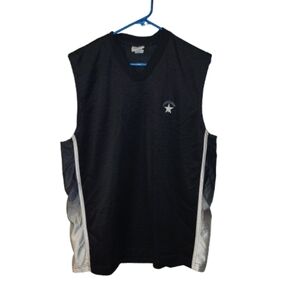 Size L Vintage Converse Chuck Taylor Sleeveless Black & Gray Athletic Tank